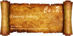 Cserny Robin névjegykártya